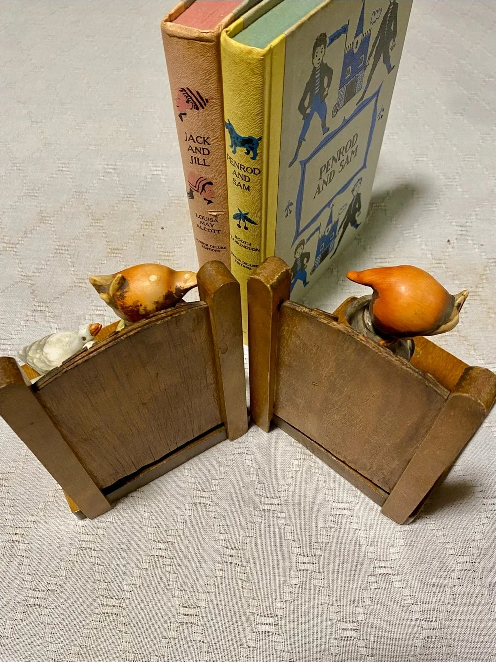 1950s Hummel Wooden Gate Bookends